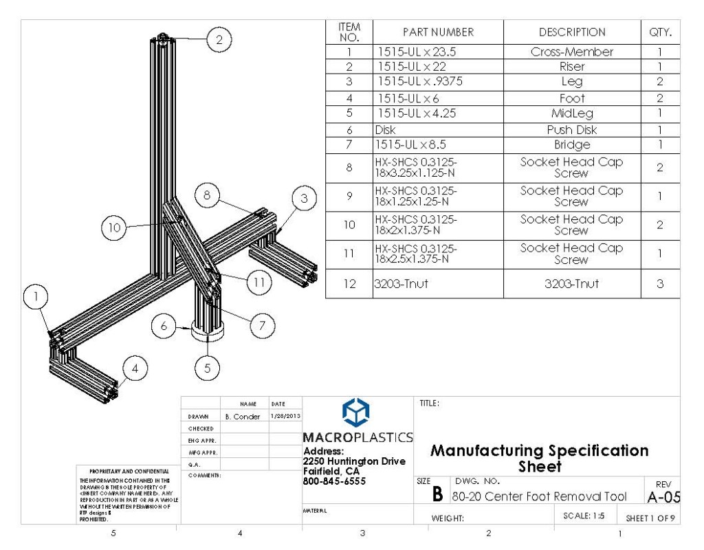 IsoBin Foot Removal Tool B